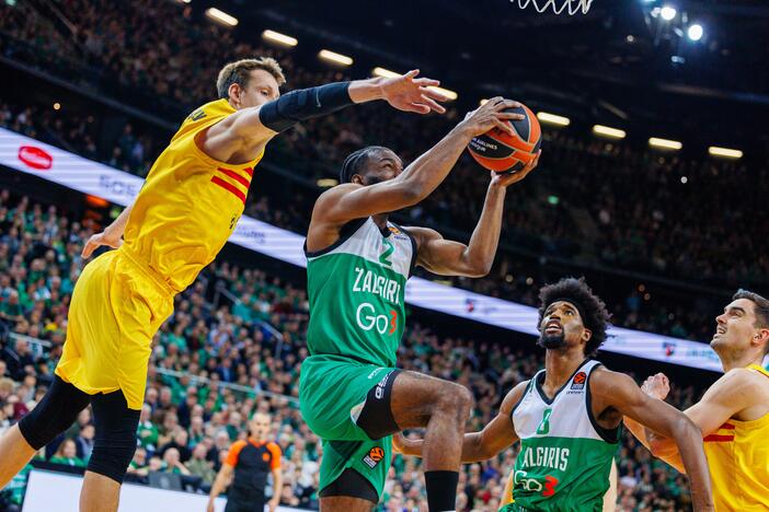 Eurolyga: Kauno „Žalgiris“  –  „Barcelona“ 80:85