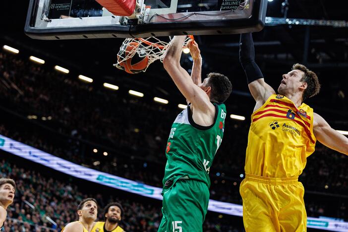 Eurolyga: Kauno „Žalgiris“  –  „Barcelona“ 80:85