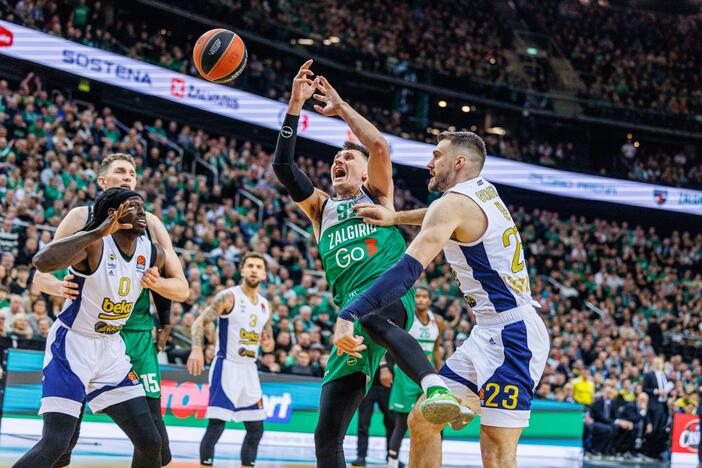 Eurolyga: Kauno „Žalgiris“ – Stambulo „Fenerbahce“ 98:75