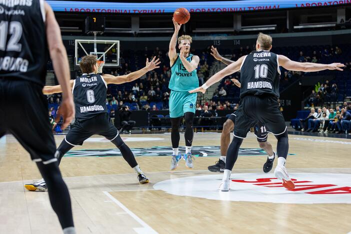 Europos taurė: Vilniaus „Wolves“ – Hamburgo „Towers“ 94:84