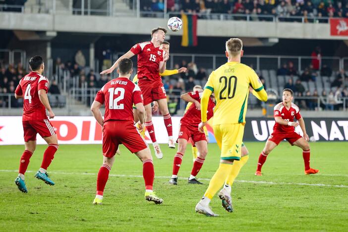 UEFA Tautų lygos rungtynės: Lietuva – Gibraltaras 1:0