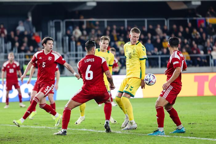 UEFA Tautų lygos rungtynės: Lietuva – Gibraltaras 1:0