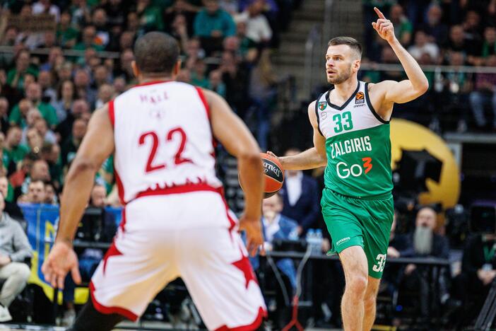 Eurolyga: Kauno „Žalgiris“ – Milano „EA7 Emporio Armani“ 87:73