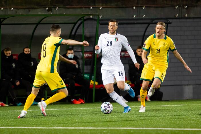 Pasaulio futbolo čempionato atranka: Lietuva - Italija 0:2