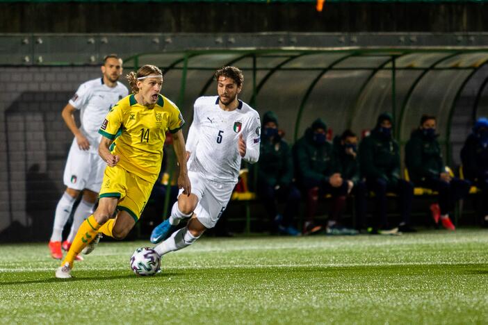 Pasaulio futbolo čempionato atranka: Lietuva - Italija 0:2