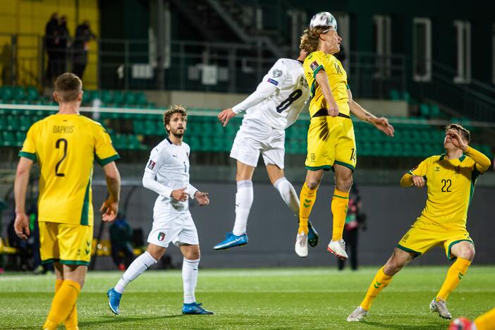 Pasaulio futbolo čempionato atranka: Lietuva - Italija 0:2