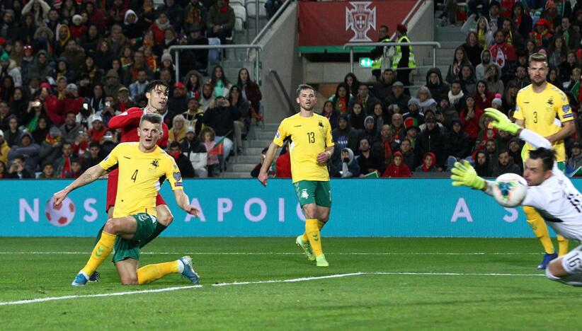 Europos futbolo čempionato atranka: Portugalija – Lietuva 6:0