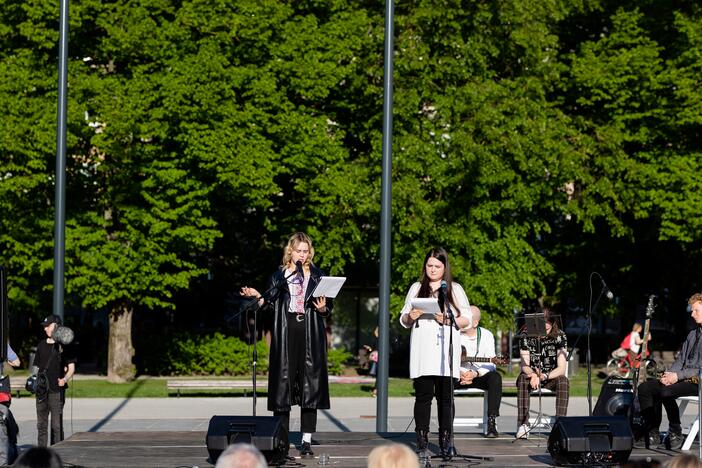 Žuvusiųjų Ukrainoje pagerbimo ceremonija