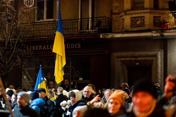 Atminimo laužų uždegimo ceremonija Nepriklausomybės aikštėje