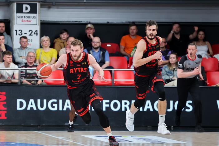  LKL pusfinalis: Vilniaus „Rytas“ – Jonavos „CBet“ 82:74