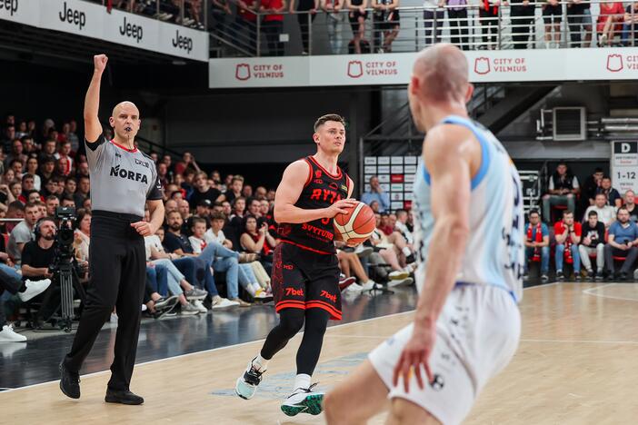  LKL pusfinalis: Vilniaus „Rytas“ – Jonavos „CBet“ 82:74