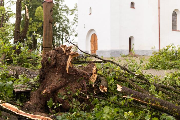 Audros padariniai Žagarėje