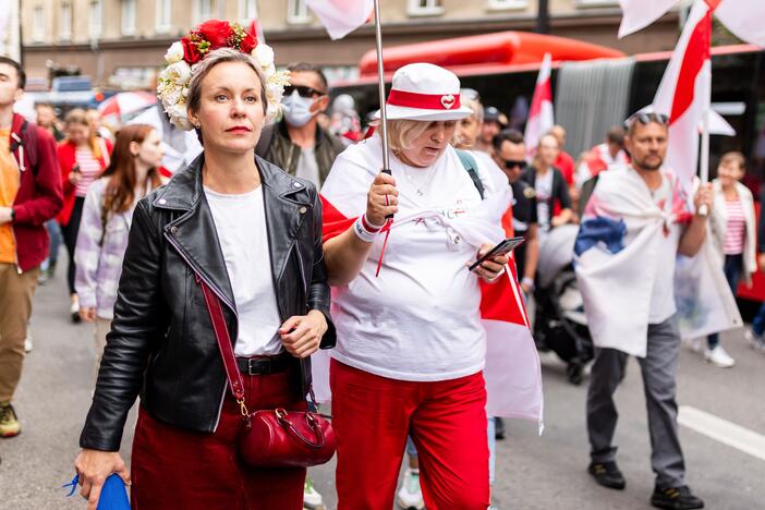 Baltarusių mitingas Katedros aikštėje