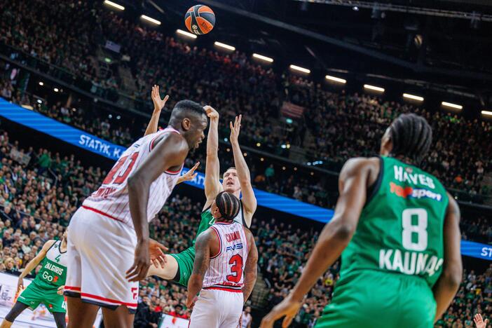 Eurolyga: Kauno „Žalgiris“ – Pirėjo „Olympiacos“ 76:95