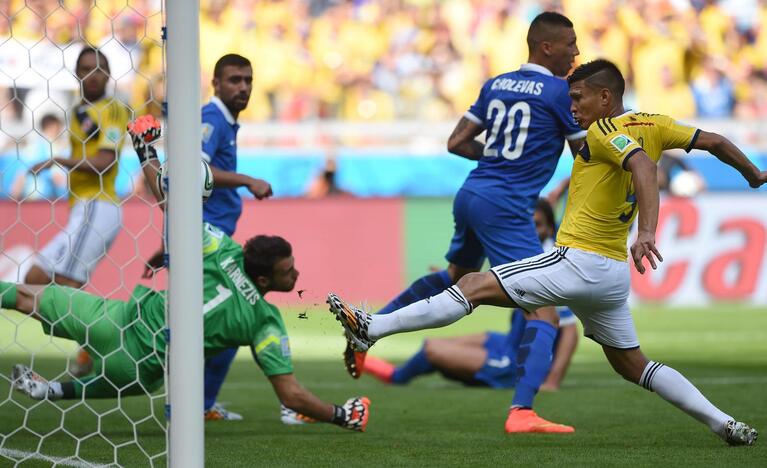 Pasaulio futbolo čempionatas: Kolumbija - Graikija