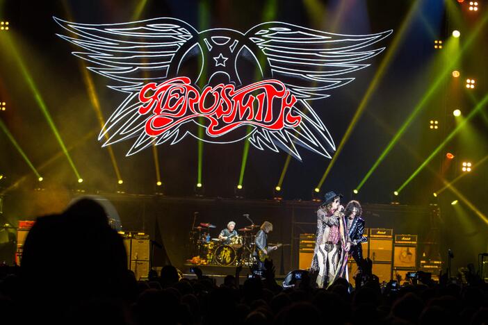 "Siemens" areną drebino legendinė roko grupė "Aerosmith"