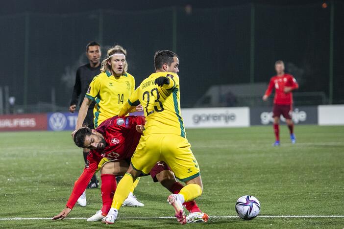 Pasaulio futbolo čempionato atranka: Lietuva – Šveicarija 0:4