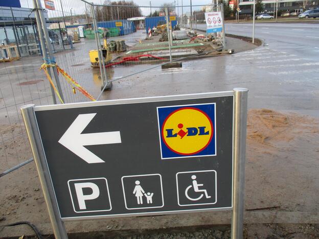 „Lidl“ parduotuvės Kaune statomos sparčiai