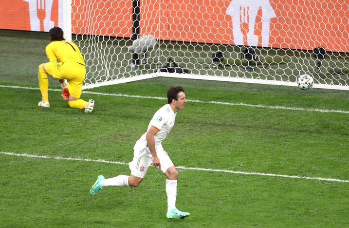 Euro 2020 ketvirtfinalis: Šveicarija – Ispanija 1:1; baud. 1:3