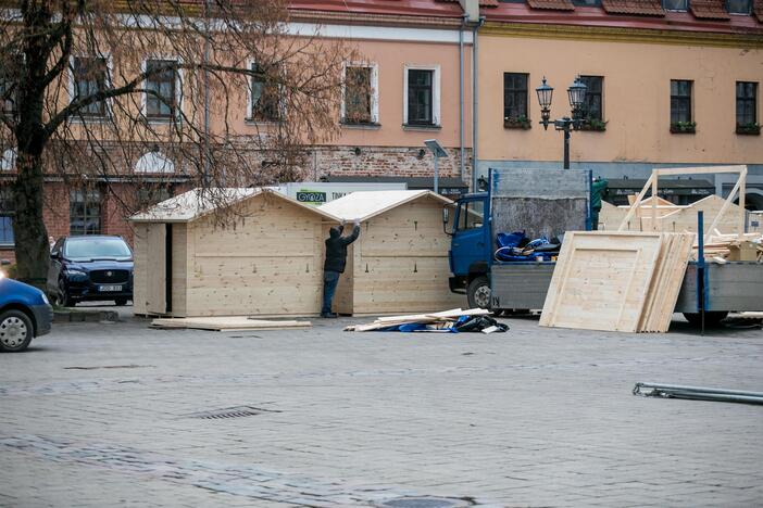 Kalėdinės eglutės ruošimo darbai