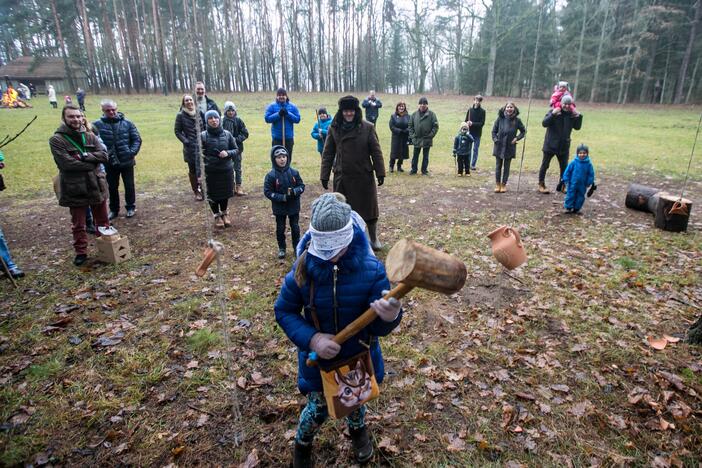 Rumšiškėse sudegino kalėdinį blukį