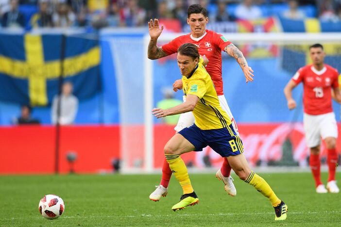 Pasaulio futbolo čempionato aštuntfinalis: Švedija – Šveicarija 1:0