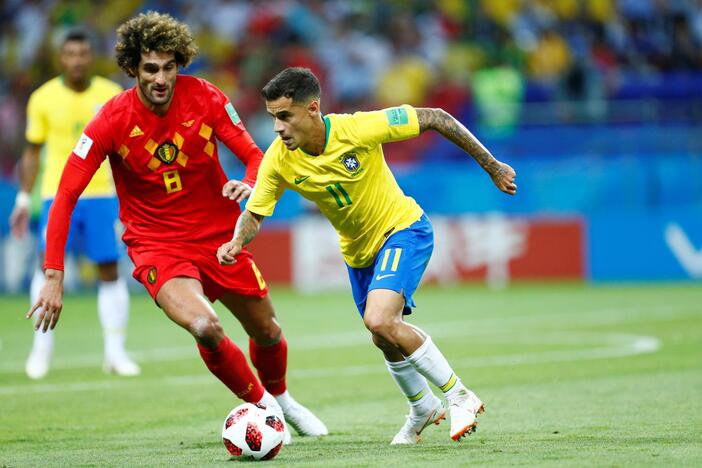 Pasaulio futbolo čempionato ketvirtfinalis: Belgija – Brazilija 2:1