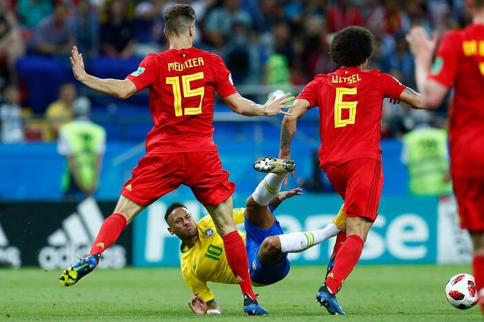 Pasaulio futbolo čempionato ketvirtfinalis: Belgija – Brazilija 2:1