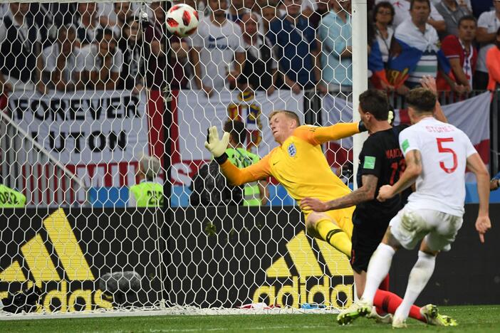 Pasaulio futbolo čempionato pusfinalis: Kroatija - Anglija 2:1