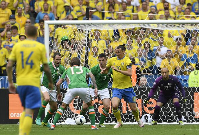 Euro 2016: Švedija - Airija 1:1