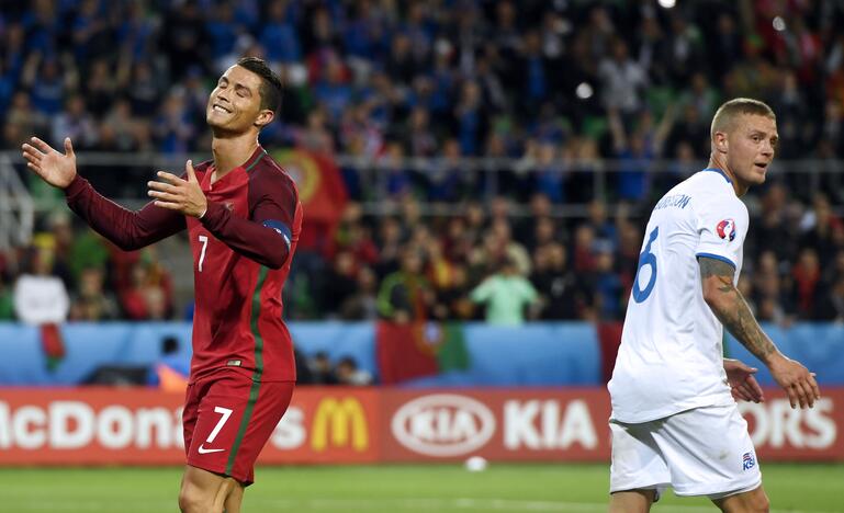 Euro 2016: Portugalija - Islandija 1:1