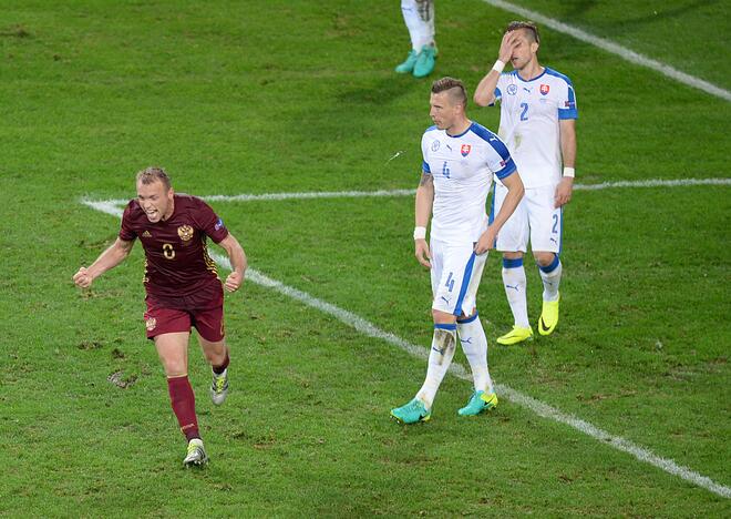 Euro 2016: Slovakija - Rusija 2:1