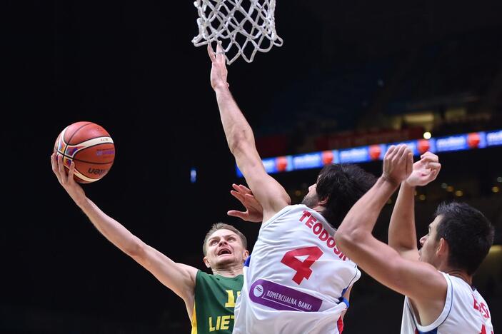 Europos čempionato pusfinalis: Lietuva - Serbija 67:64