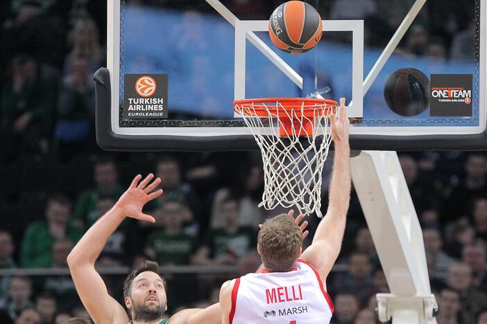 Eurolygos TOP-16 rungtynėse Kauno „Žalgiris“ 75:73 įveikė Bambergo „Brose Basket“ (Vokietija).