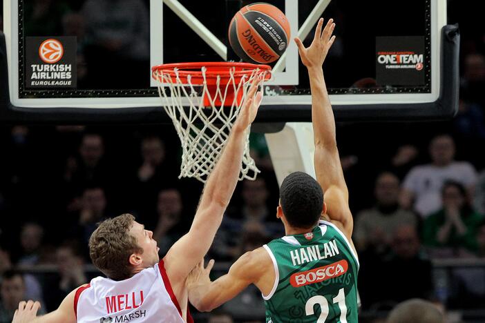 Eurolygos TOP-16 rungtynėse Kauno „Žalgiris“ 75:73 įveikė Bambergo „Brose Basket“ (Vokietija).