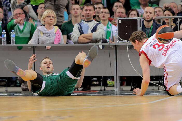 Eurolygos TOP-16 rungtynėse Kauno „Žalgiris“ 75:73 įveikė Bambergo „Brose Basket“ (Vokietija).