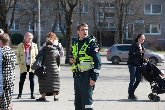 Pranešimas apie sprogmenį Kalniečių poliklinikoje