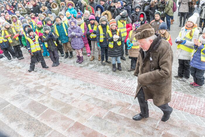 Simbolinė neužmirštuolių pieva Laisvės gynėjams