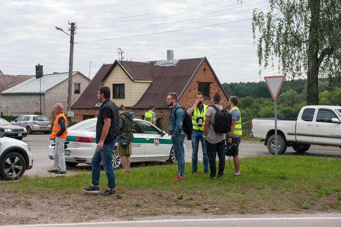 Policijos reidas Panerių gatvėje