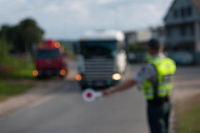 Policijos reidas Panerių gatvėje