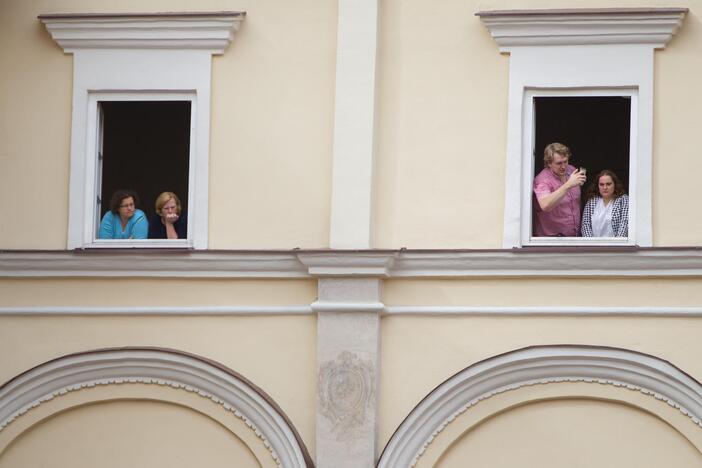 Šventinė VU dėstytojų ir studentų eisena