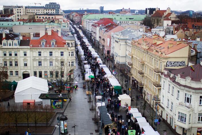 Kaziuko mugės dalyvių lietus neišgąsdino