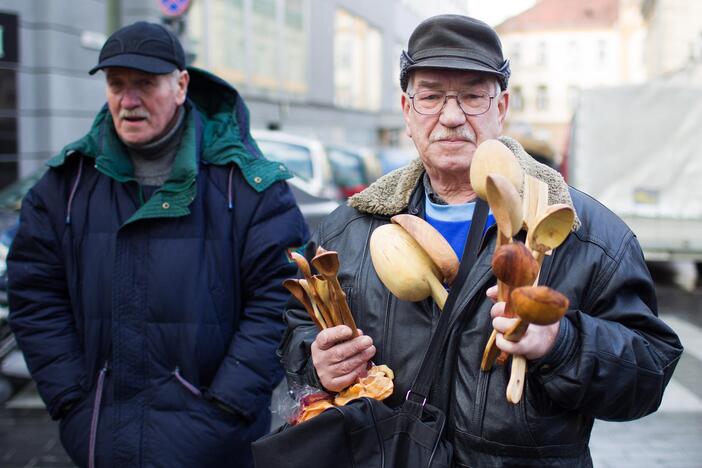 Kaziuko mugės dalyvių lietus neišgąsdino