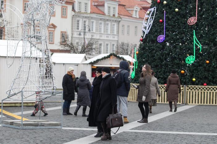 Kalėdinis miestelis sostinės Rotušės aikštėje