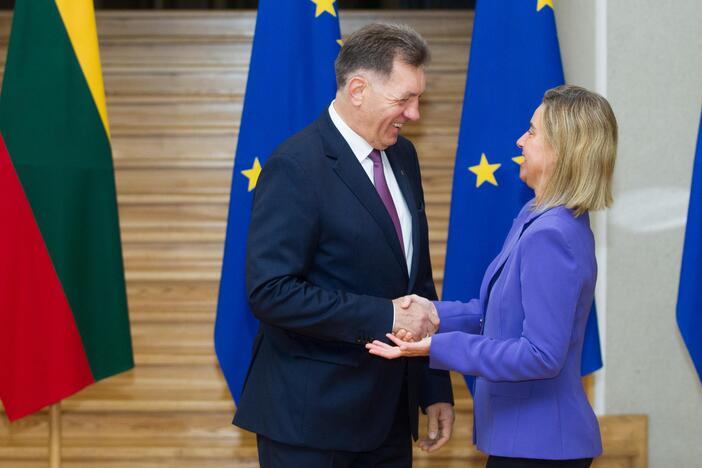 Premjeras susitiko su F. Mogherini