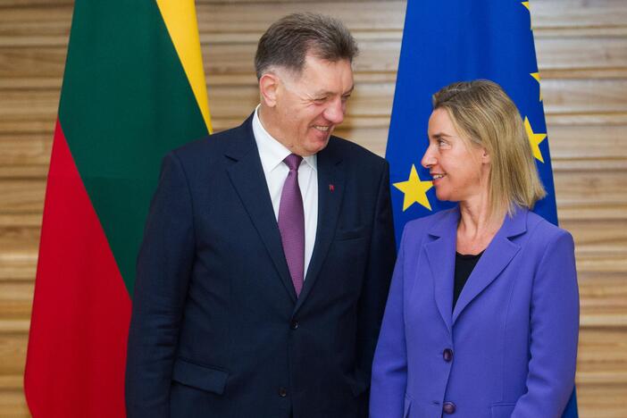 Premjeras susitiko su F. Mogherini