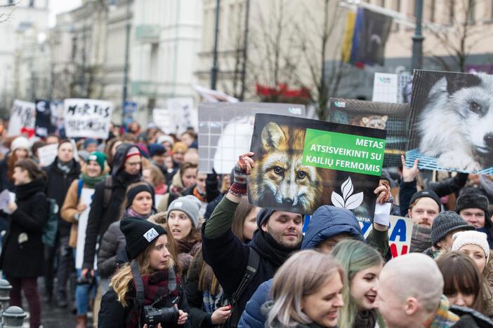 Pirmosios Lietuvoje eitynės už gyvūnus