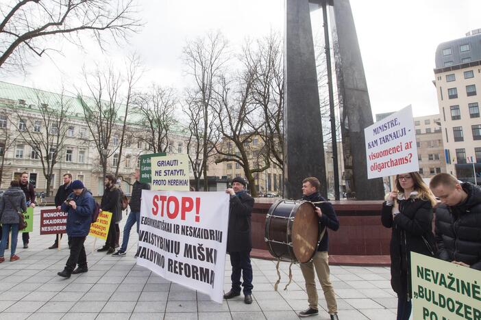 Protestas prieš miškų valdymo reformą