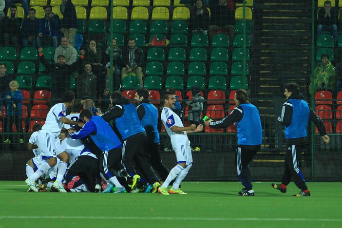 Europos futbolo čempionato atranka: Lietuva - San Marinas 2:1