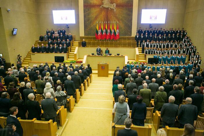 Iškilmingas Sausio 13-osios minėjimas Seime